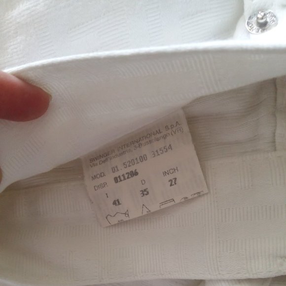 Authentic Fendi zucca white jeans in size 27 - Picture 5 of 8